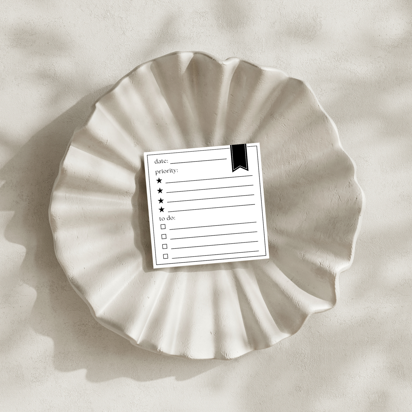 Daily To Do List & Priority Plan: 50 Sheet Post-It Notepad