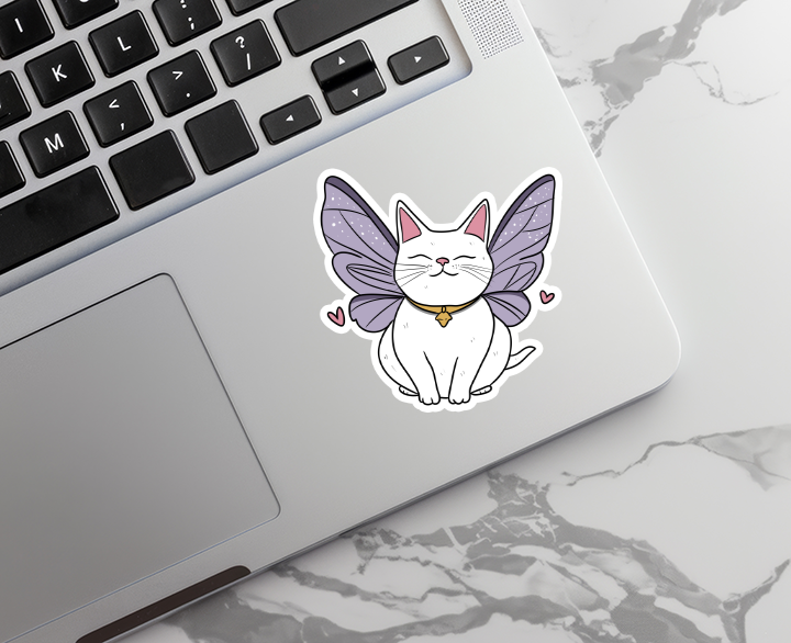 Fairy | Cat | Animal | Waterproof Sticker | 2.5"