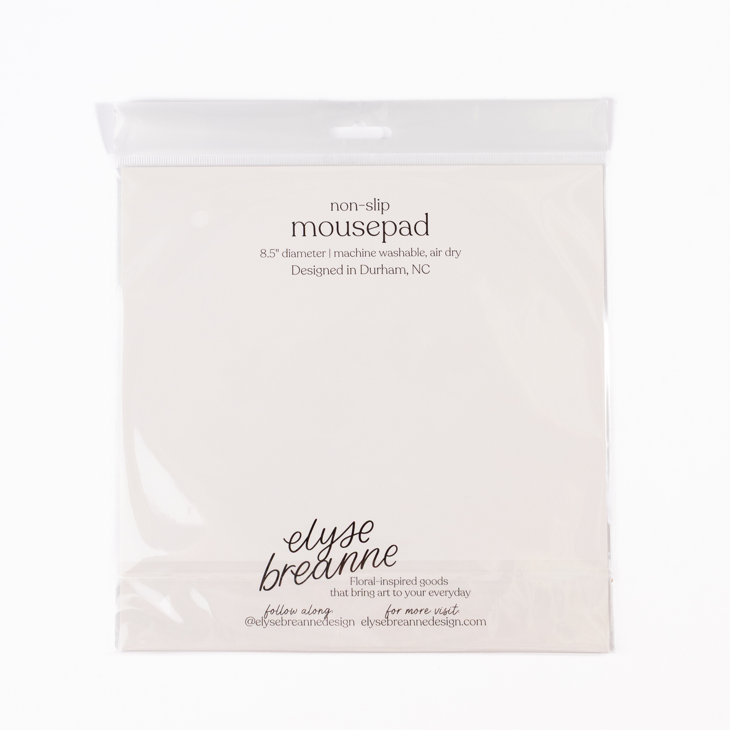 Black Floral Mousepad