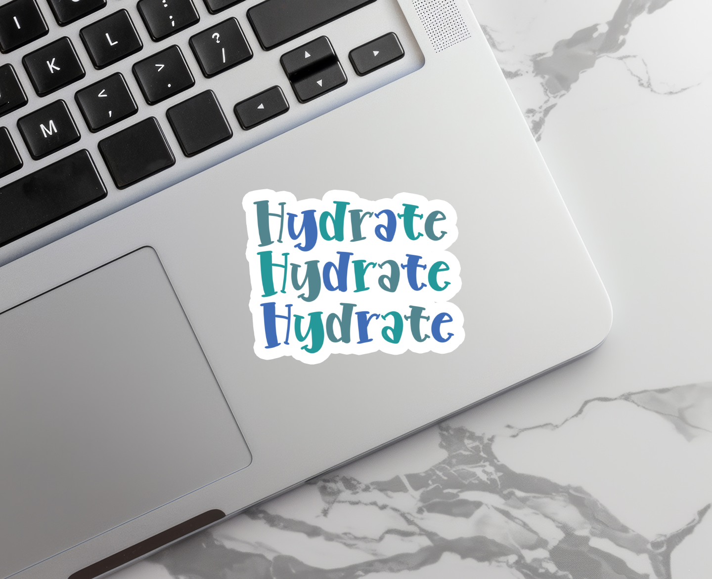 Hydrate | Fitness | Waterproof Sticker | 2.5"