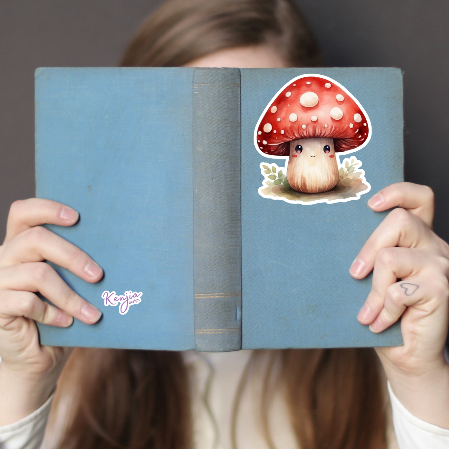 Cute Kawaii Mushroom Stickers / Waterproof: Waterproof Matte