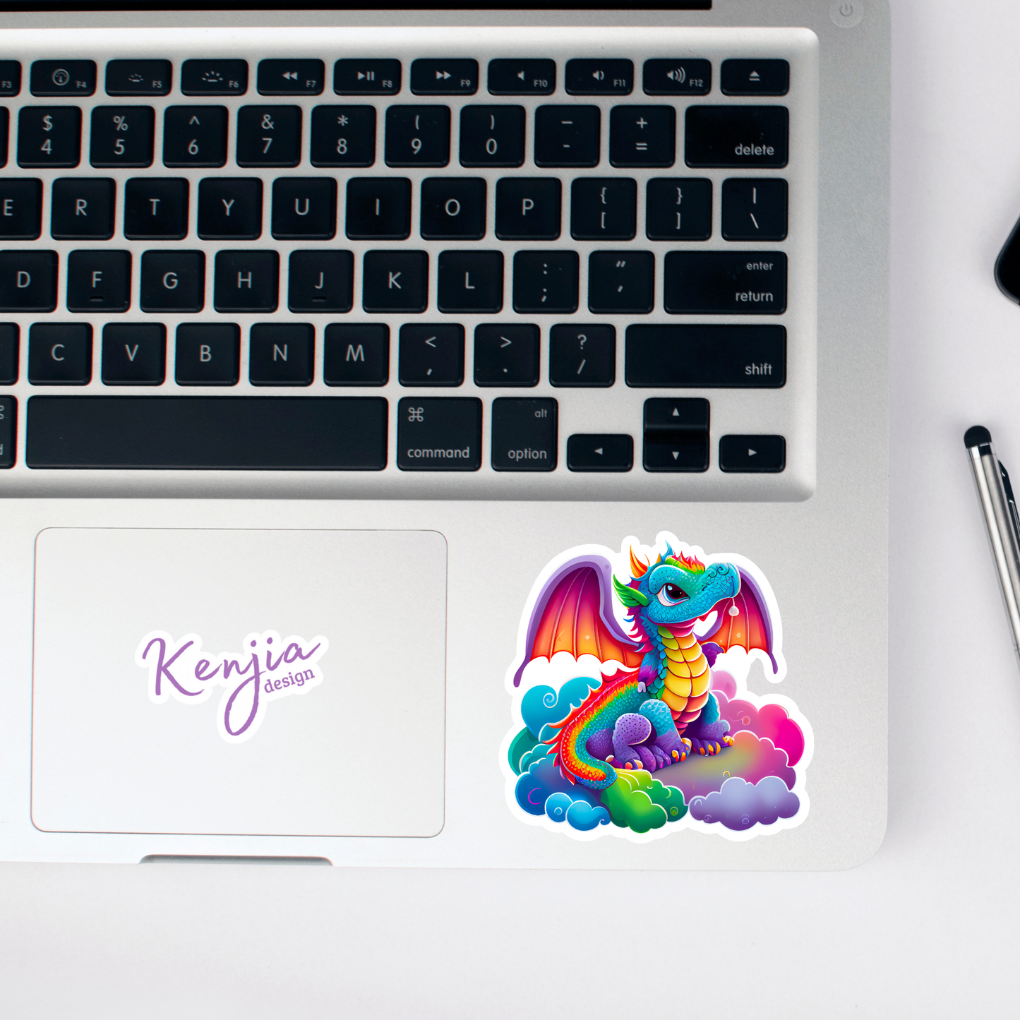 Rainbow Colorful Dragon Stickers / Waterproof: Waterproof Matte