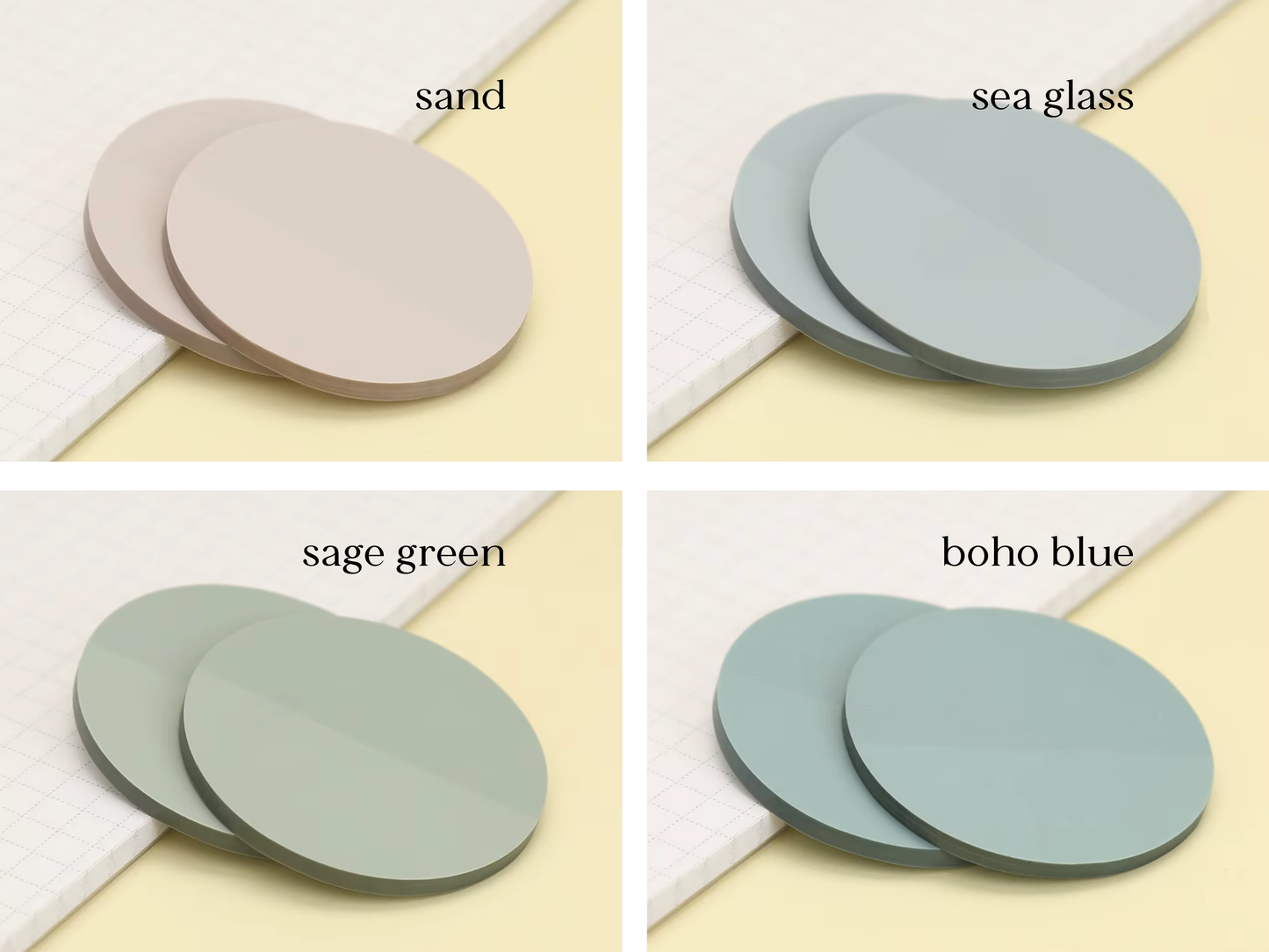 Translucent Circle Sticky Notes: Sand