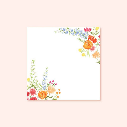 Floral Sticky Notes | Wildflowers Sticky Pad