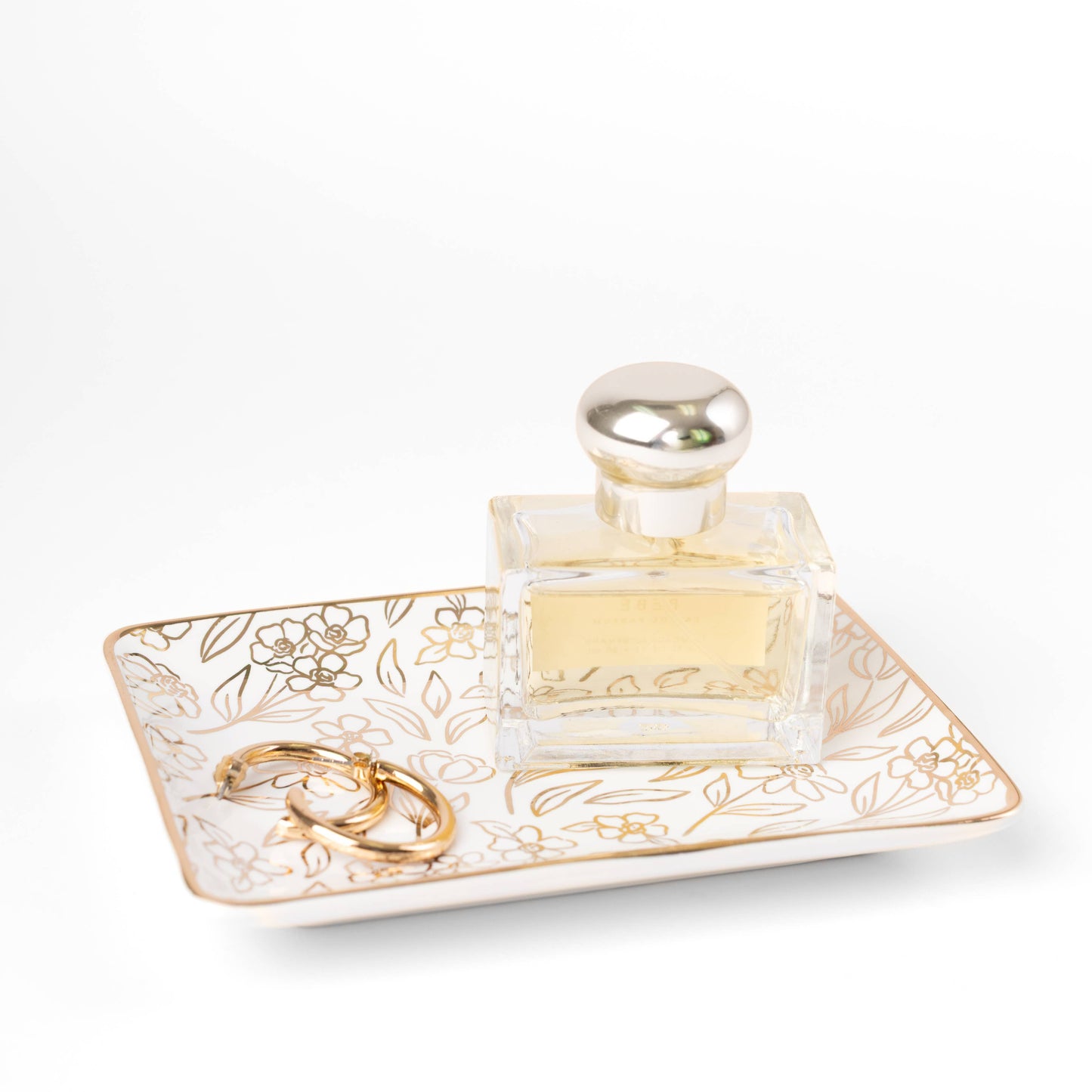 Terracotta Flowers Rectangular Trinket Dish | Fall