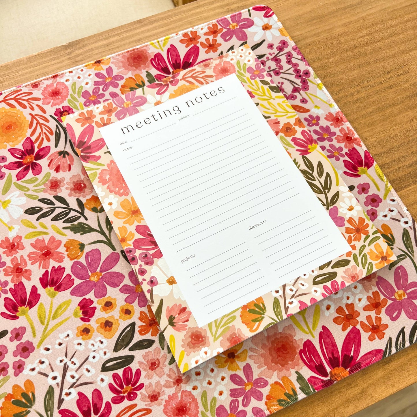 Primrose Petals Desk Pad: Regular