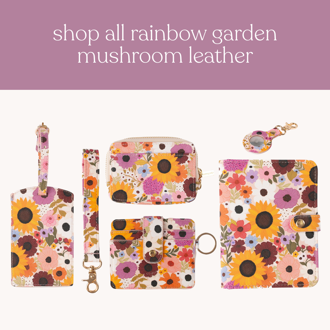 Rainbow Garden Wristlet Keychain