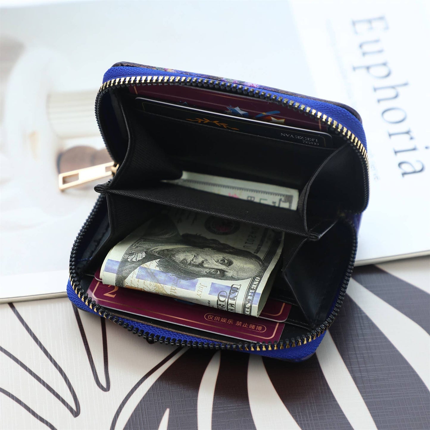 Art Paint Mini Wallet - Flowers