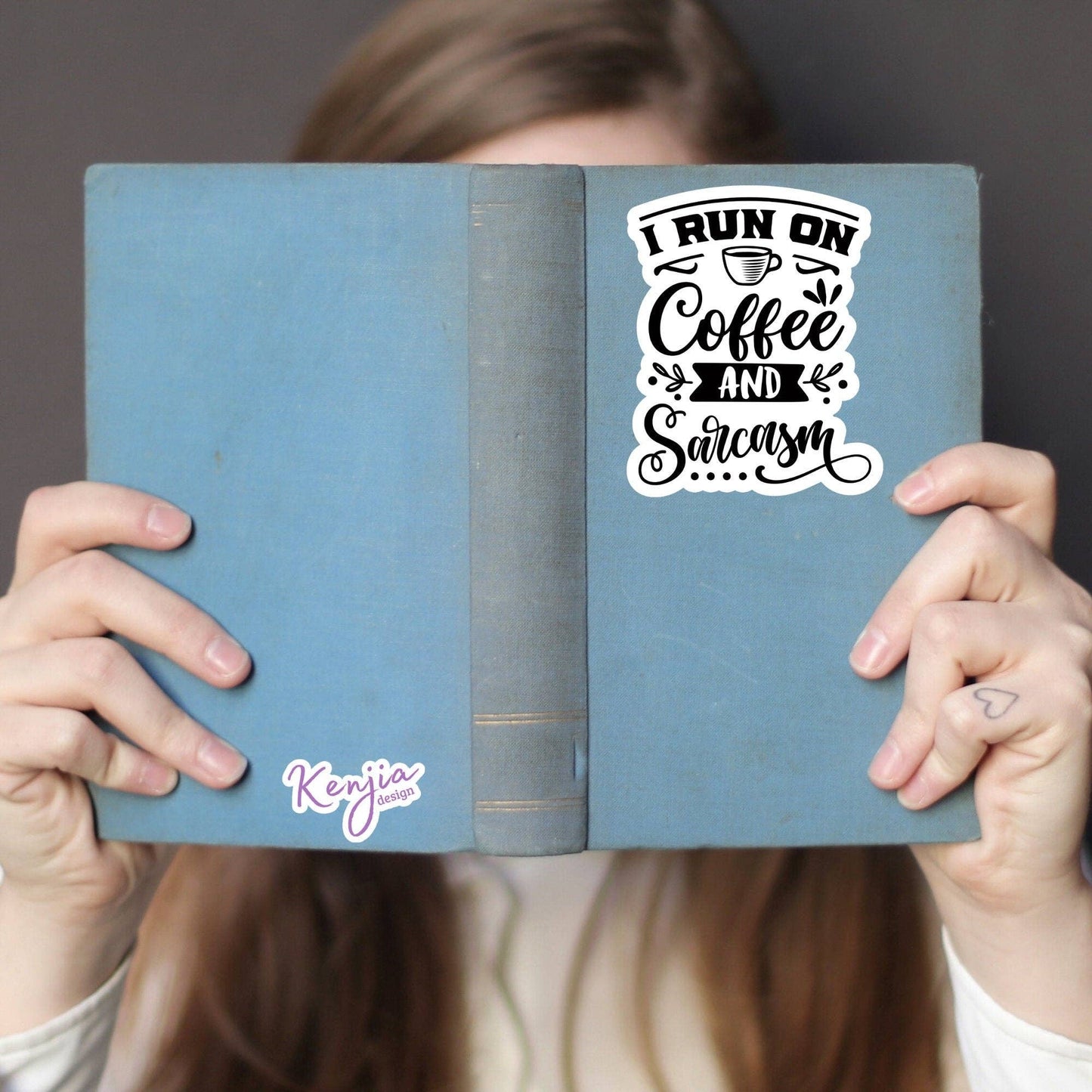 I Run on Coffee and Sarcasm Sticker / Sarcastic / Waterproof: Waterproof Matte