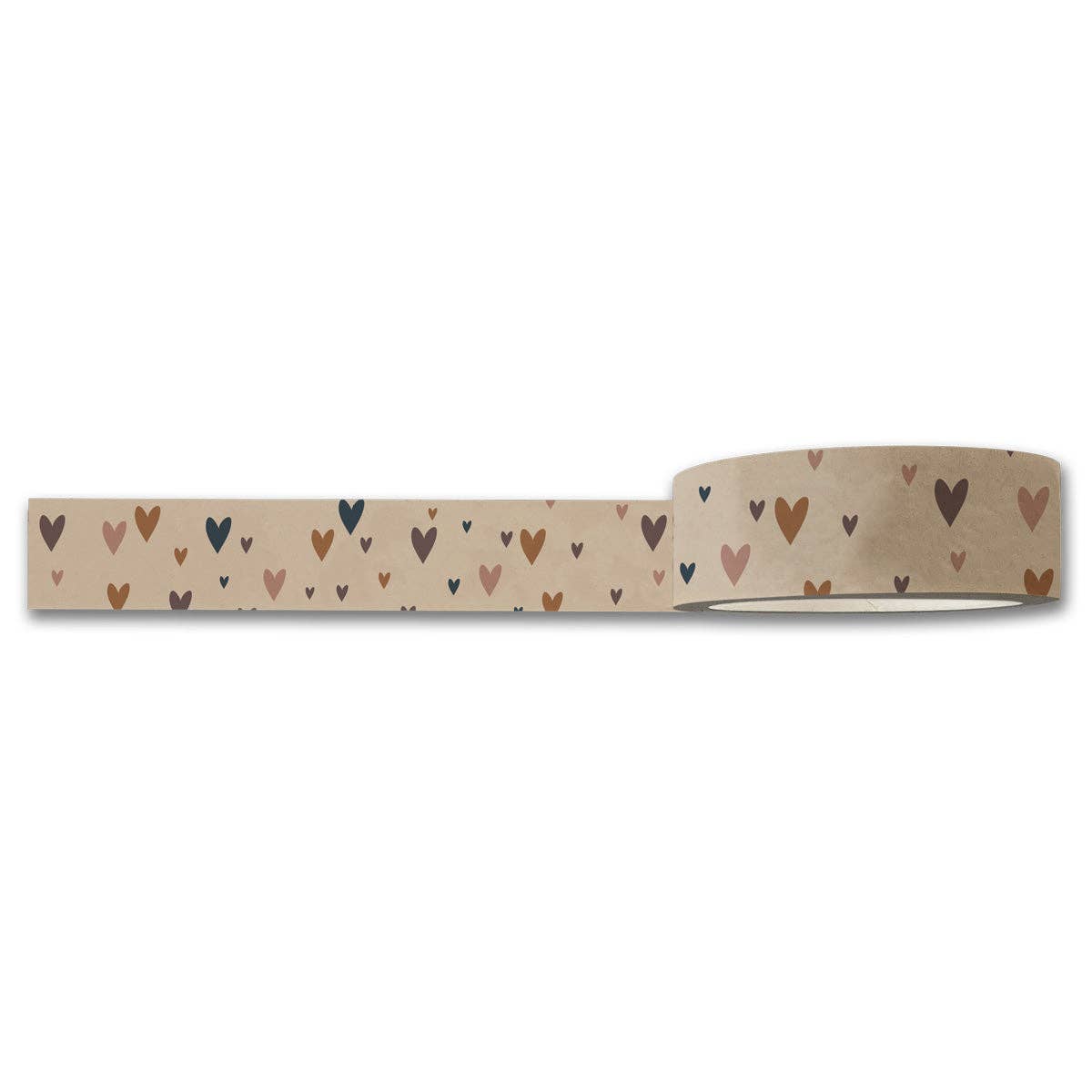 Little Hearts Washi Tape — Decorative Paper Tape for Planners, Journals, Scrapbooking & Crafts