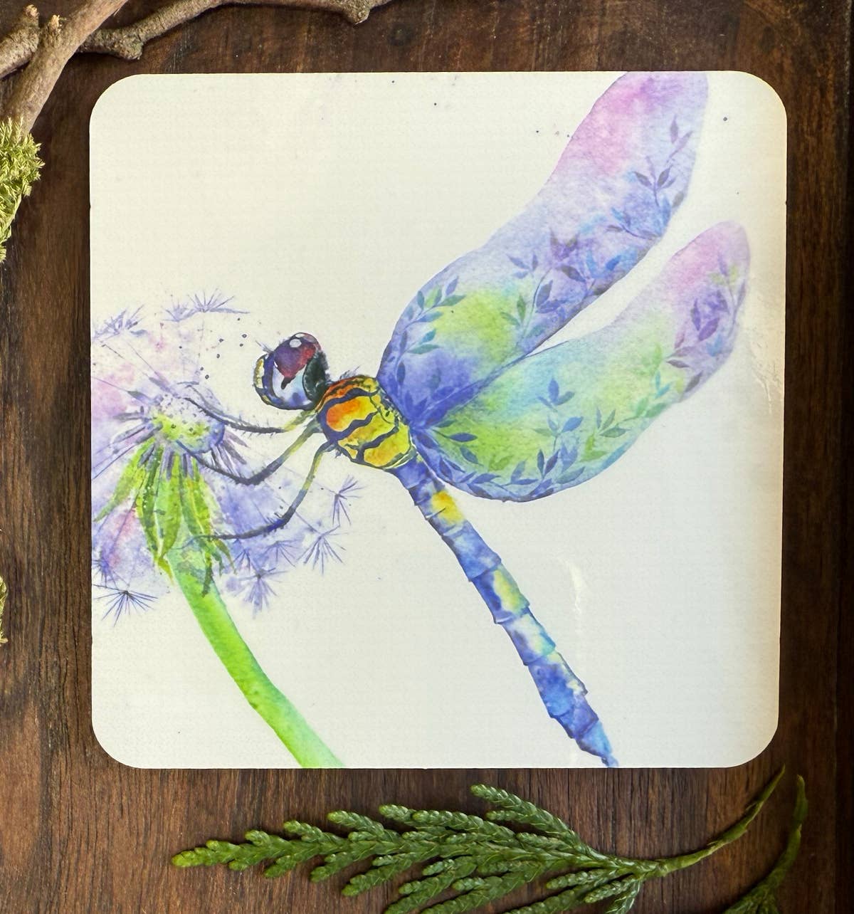 Coaster - On The Wing - (C-ONW) Dragonfly Flower