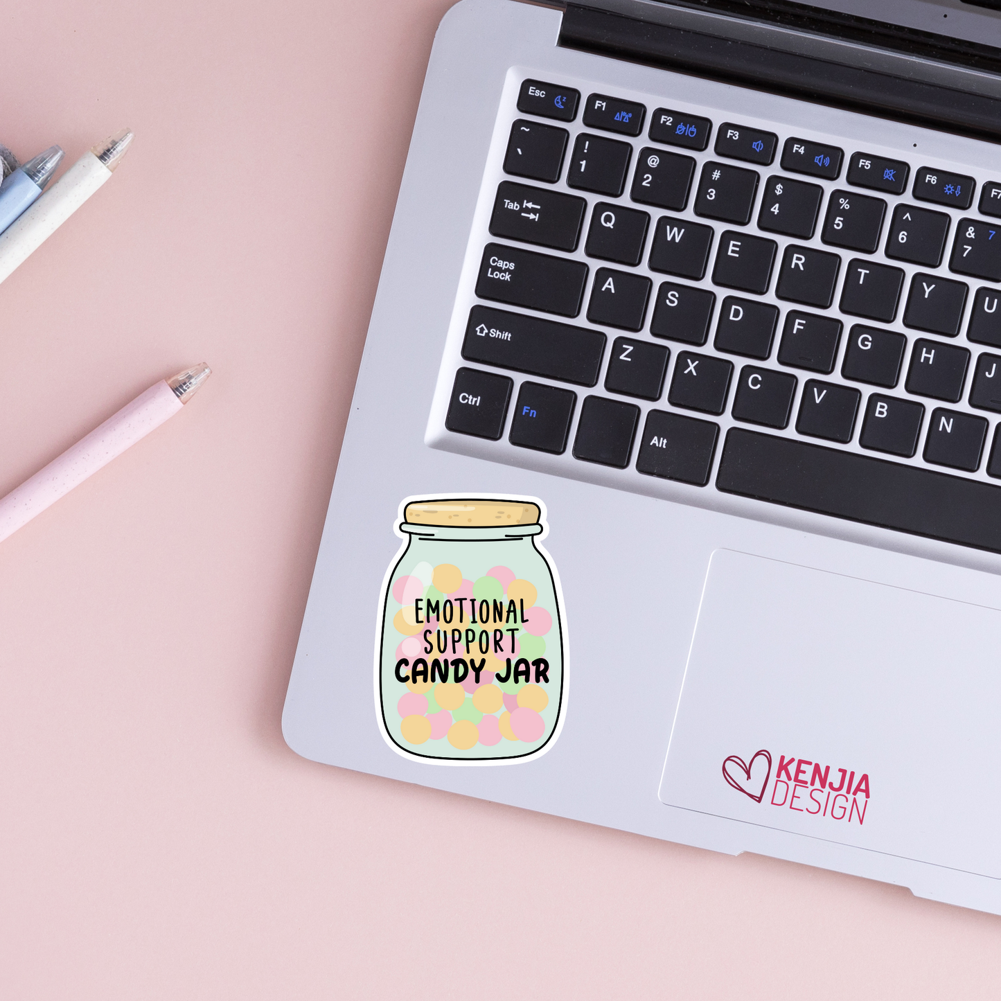 Emotional Support Candy Jar Funny Stickers and Magnets: Matte / 2'' Stickers