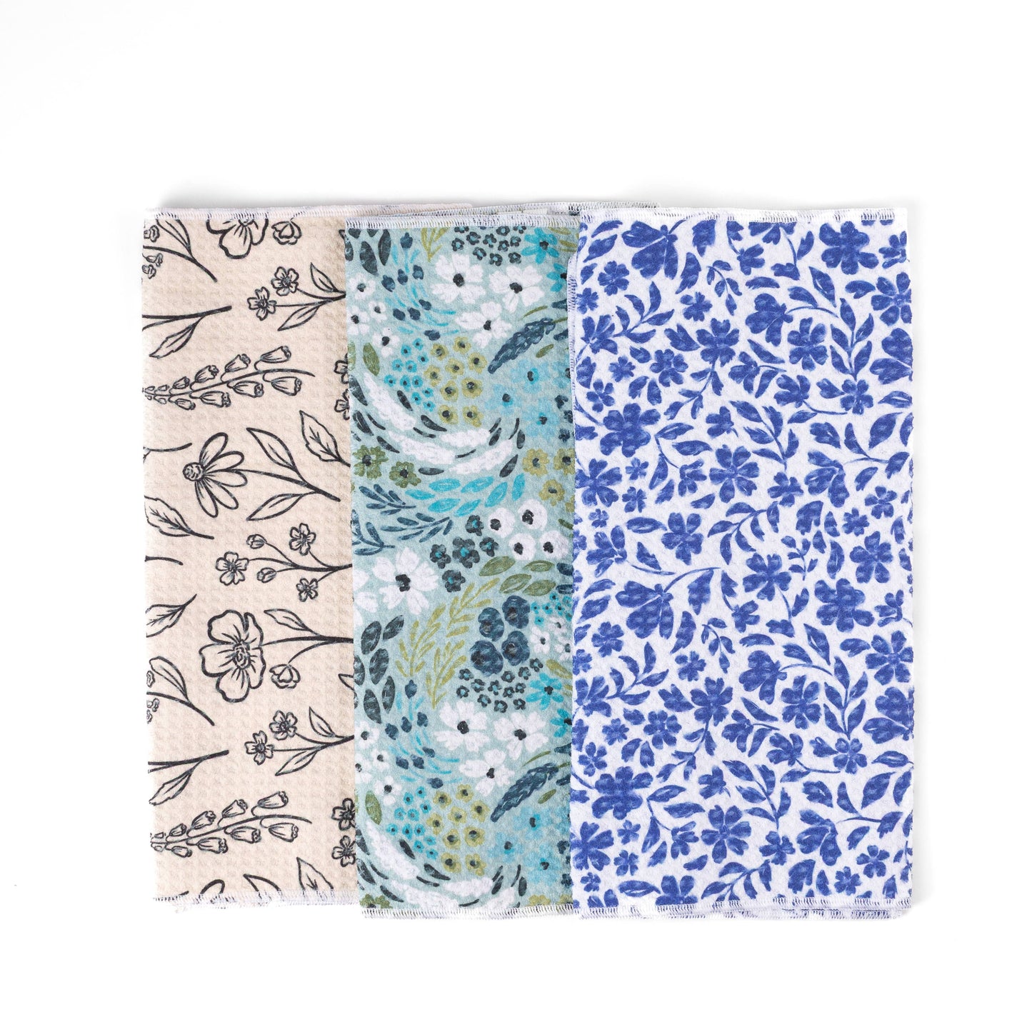 Pack of 3 Microfiber Kitchen Towels - Winter Tones