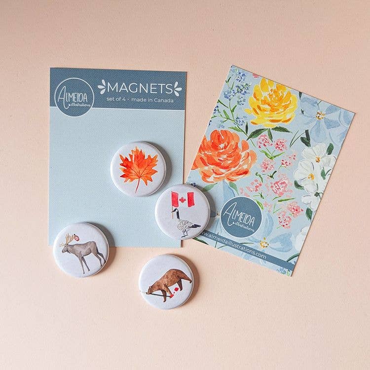 Canadian Animals II Magnet Set