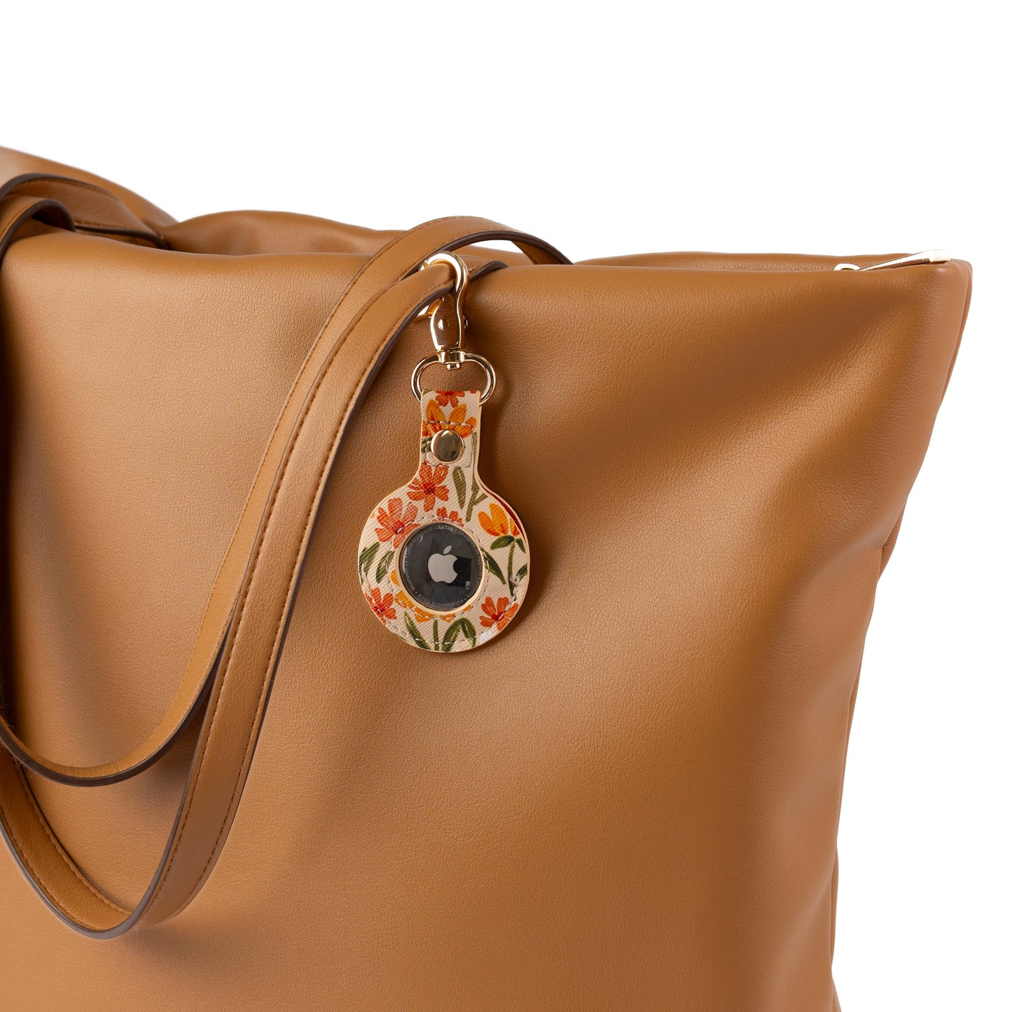 Sunny Poppies AirTag Keychain