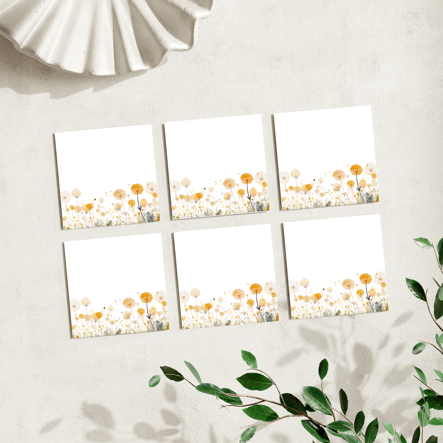 Dandelion Field: 50 Sheet Post-It Note Notepad