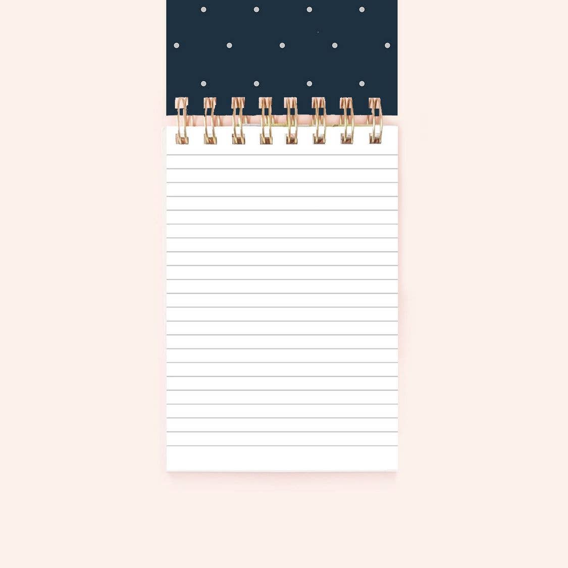 Navy Floral Spiral Notepad | 150 Lined Pages