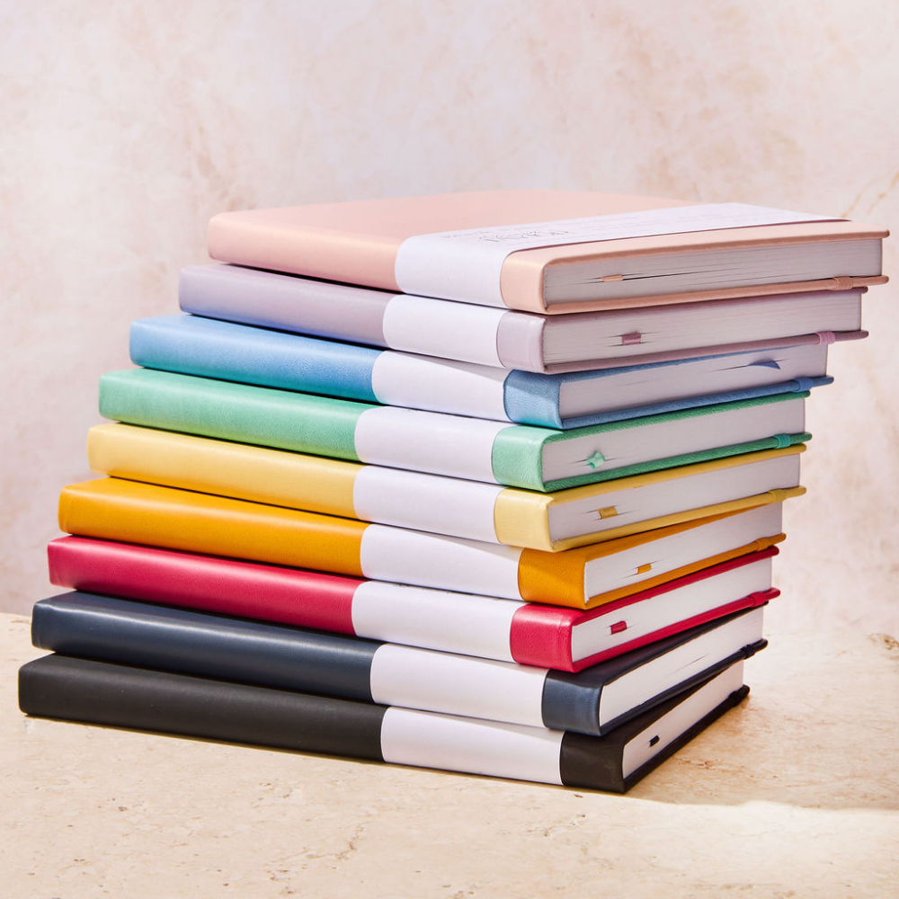160 Page A5 Blank Journals: 120 GSM Thick Blank Card Stock: Tangerine Orange