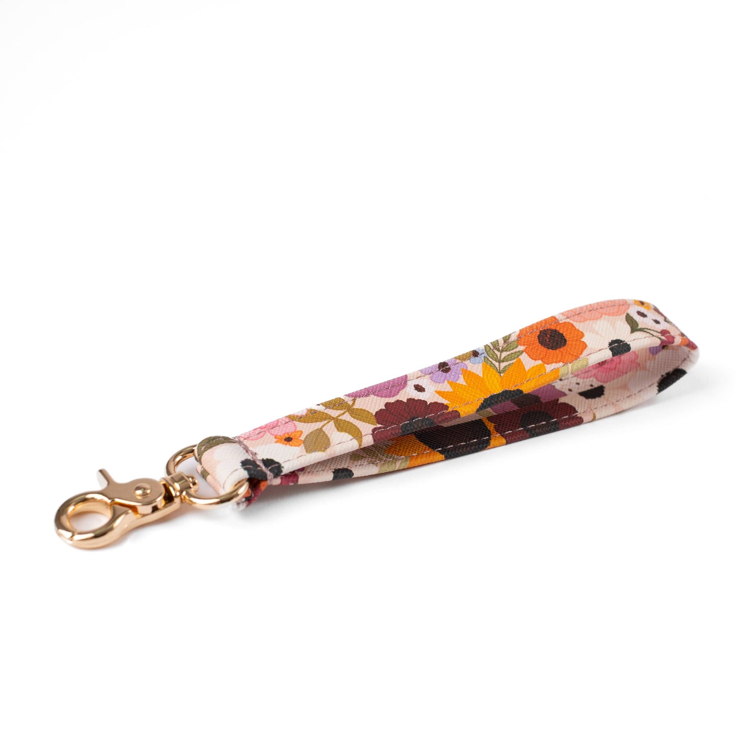 Rainbow Garden Wristlet Keychain
