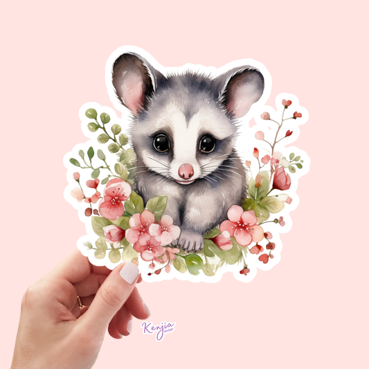 Cute Pussom Stickers / Waterproof: Waterproof Matte