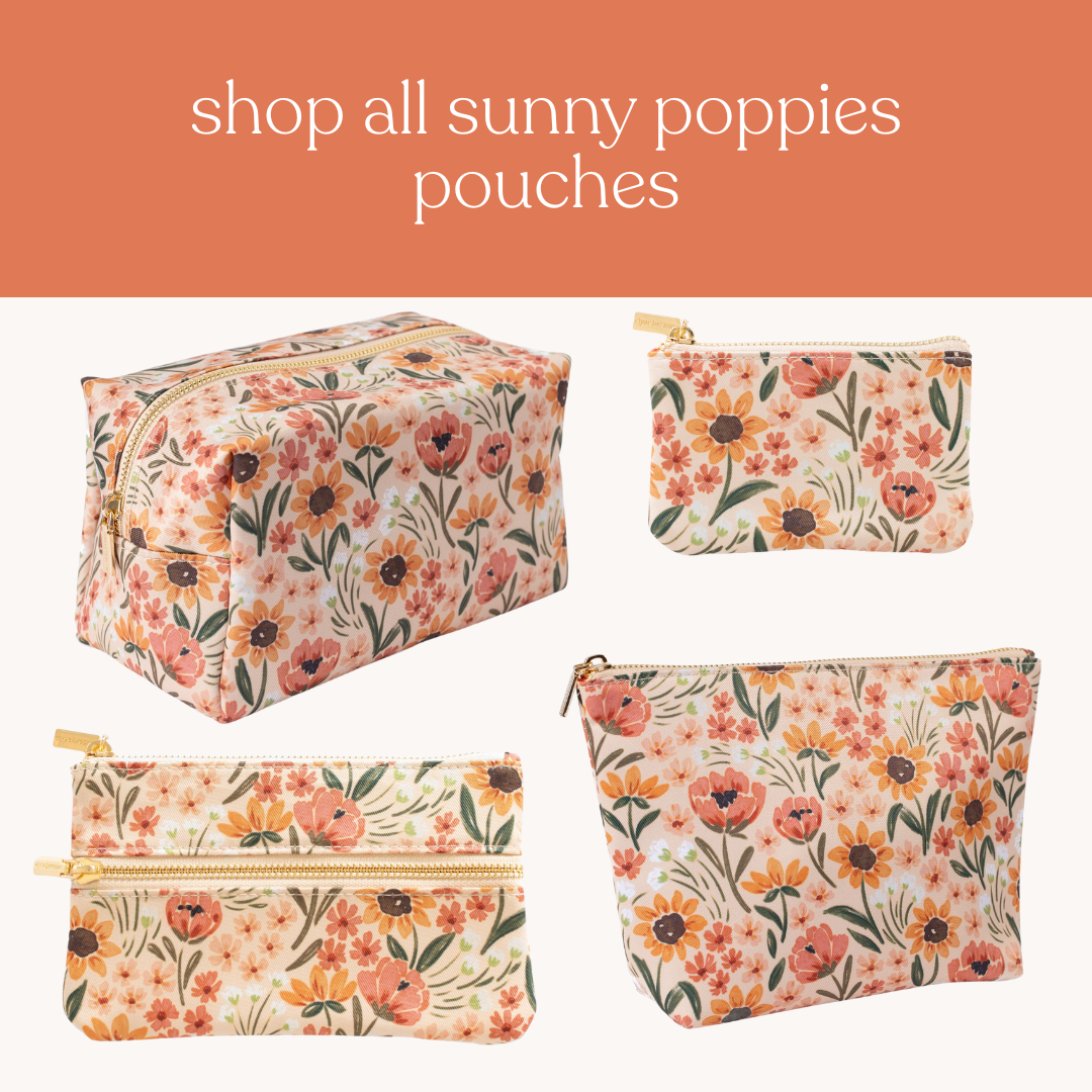 Sunny Poppies Pencil Pouch