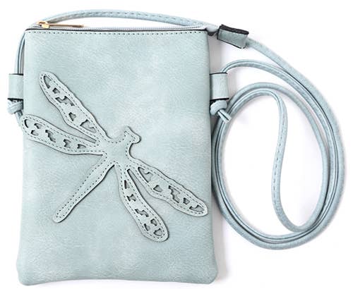 Blue - Dragonfly Crossbody Bag