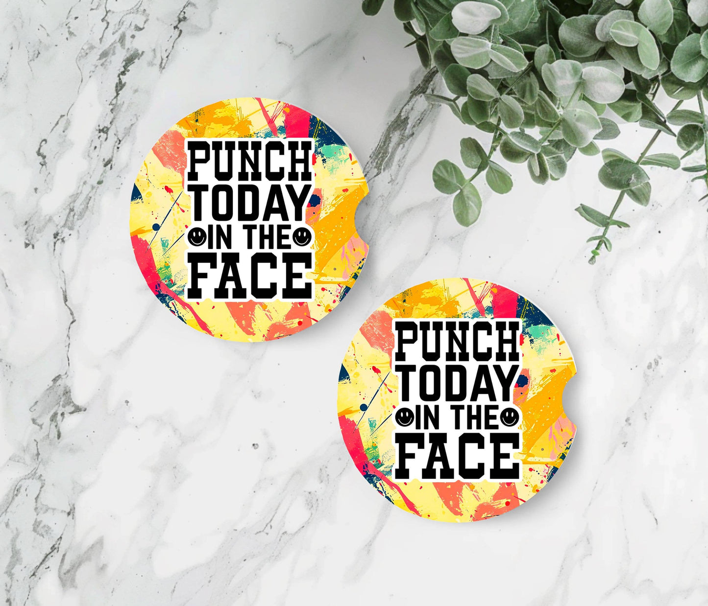 Motivational Car Coasters -Neoprene Set of 2