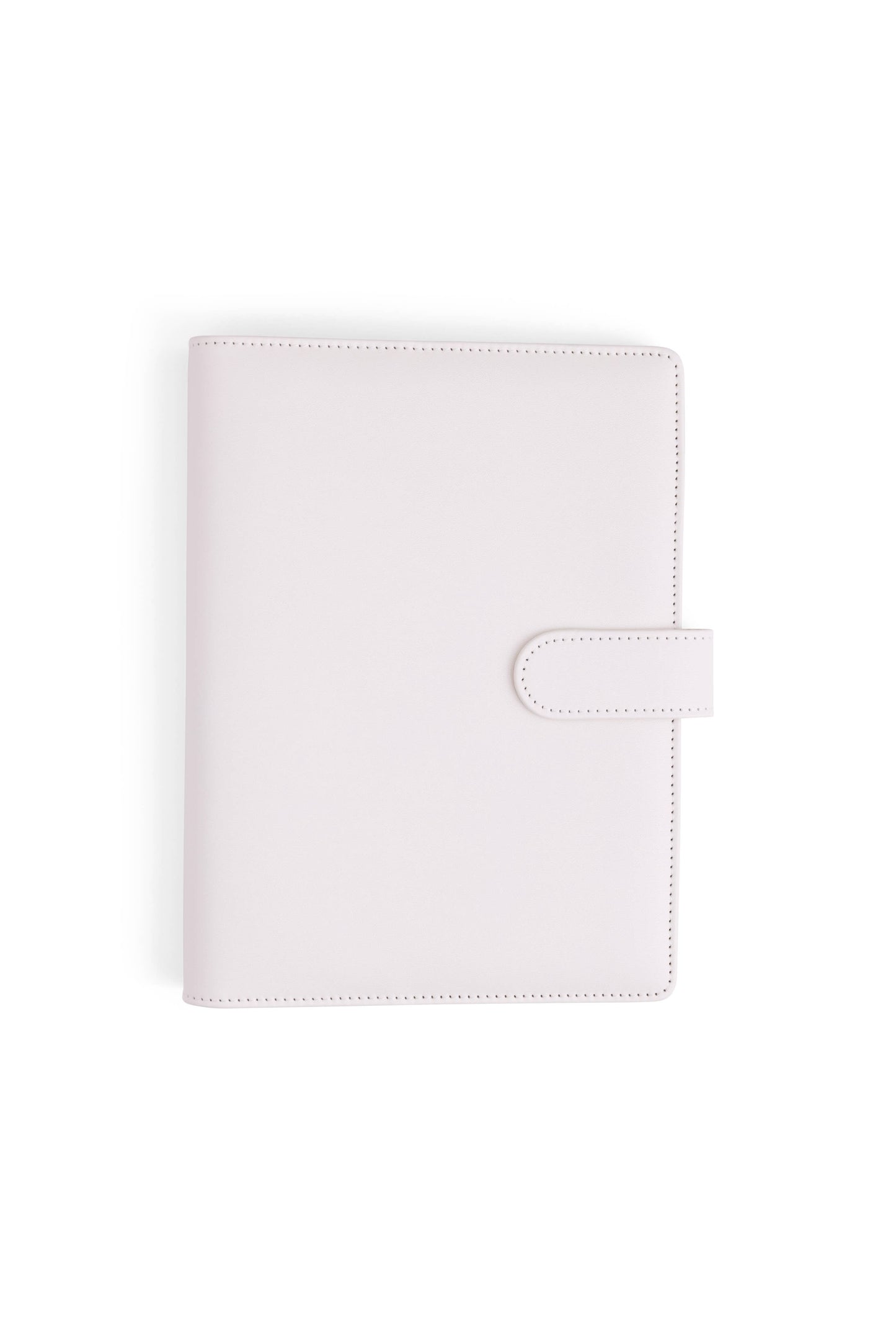 A5 Binder: 6 Hole with Elastic Pen Holder & Magnetic Closure: Pink