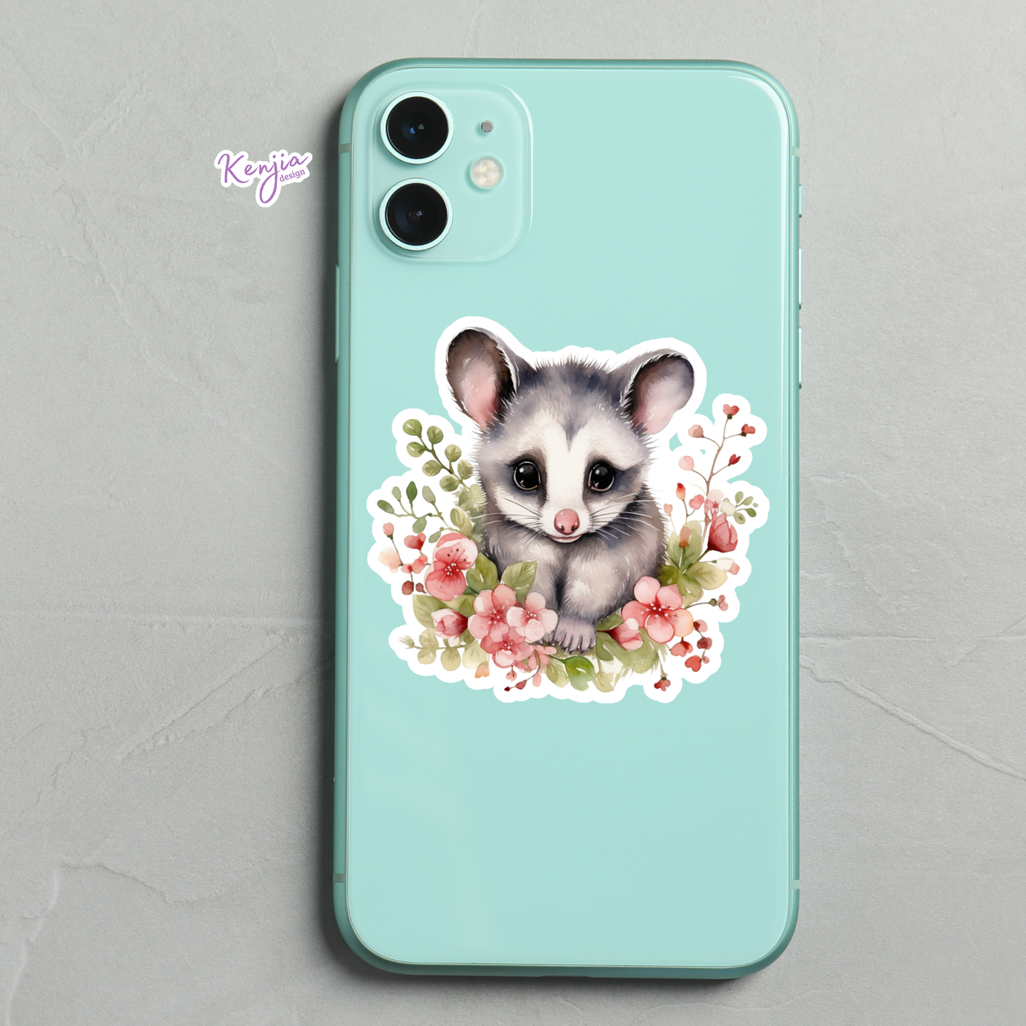 Cute Pussom Stickers / Waterproof: Waterproof Matte