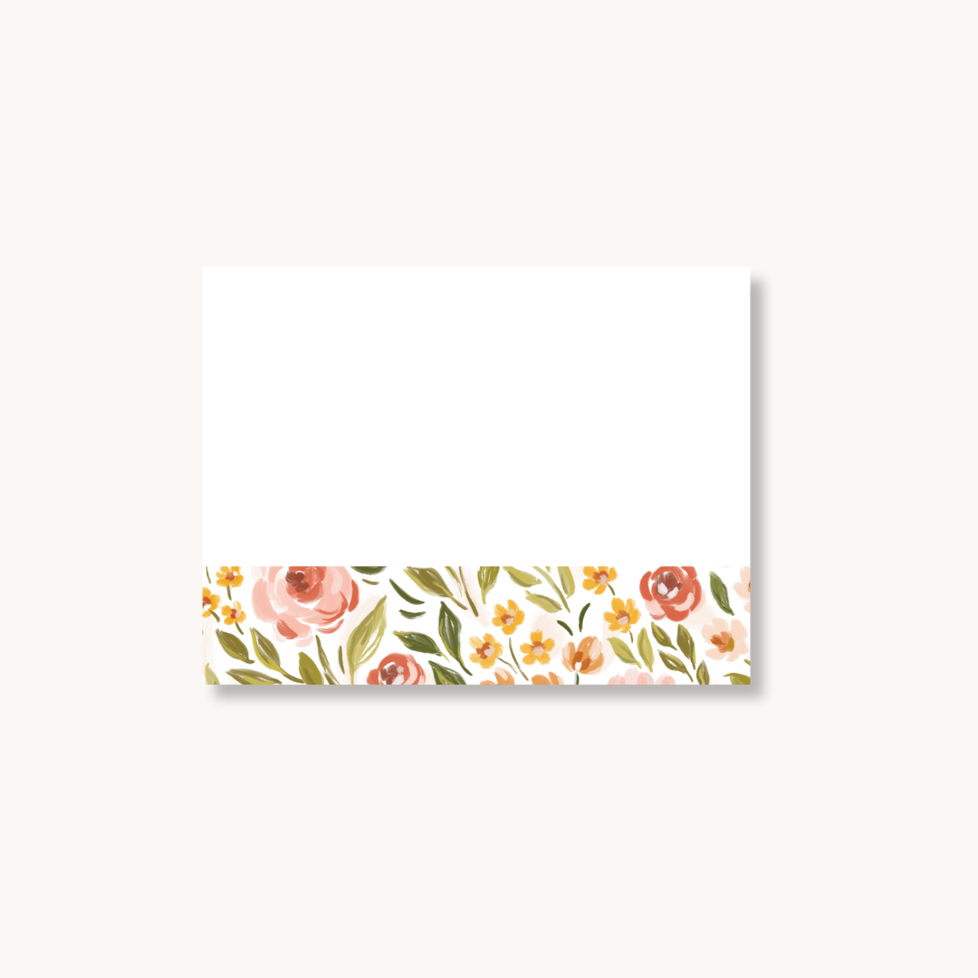 Spring Garden Sticky Note, 4x3"