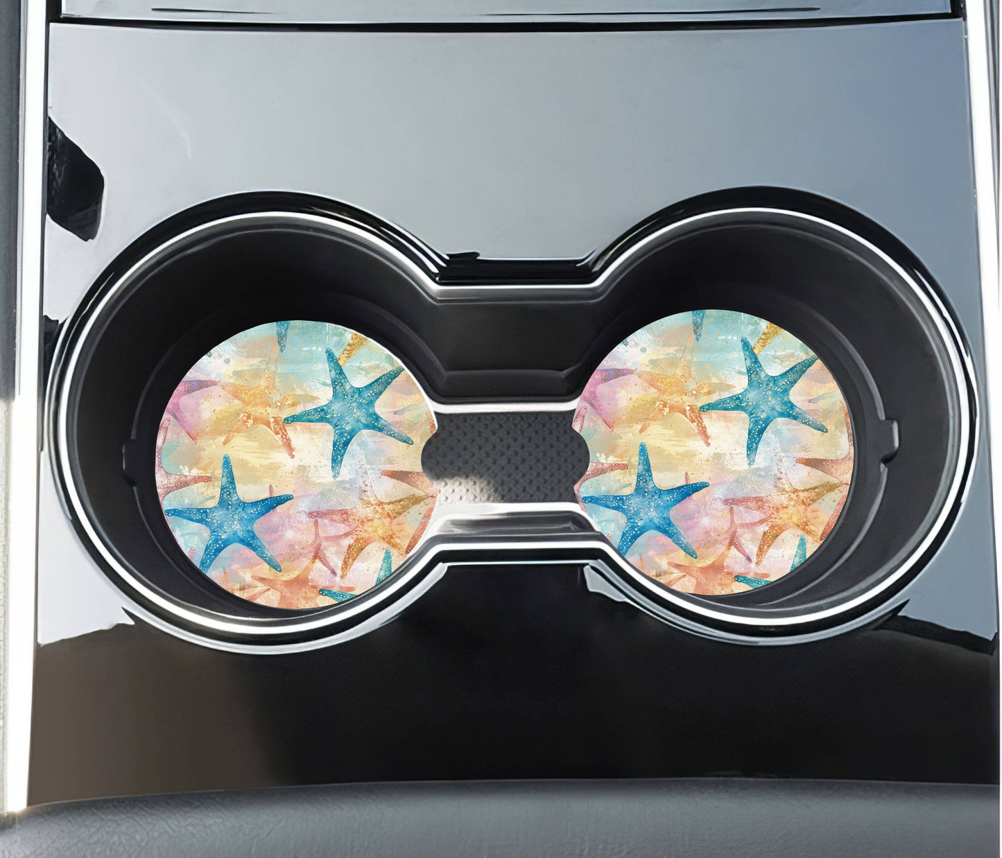 Starfish Car Coasters -Neoprene Set of 2