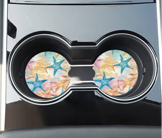 Starfish Car Coasters -Neoprene Set of 2