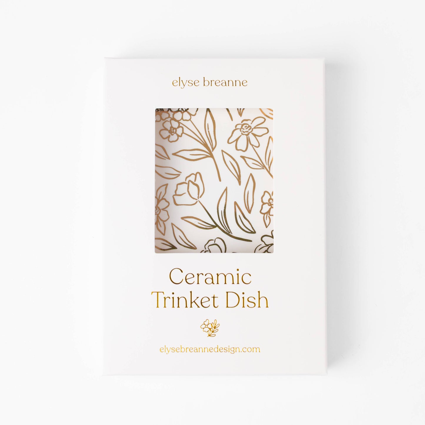 Terracotta Flowers Rectangular Trinket Dish | Fall