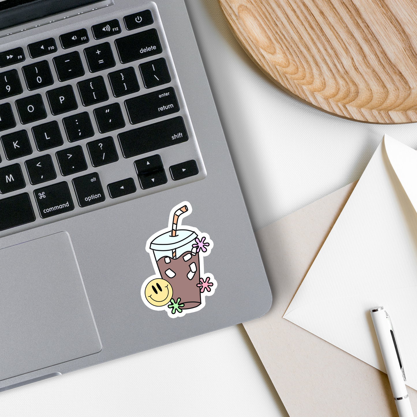Iced Coffee | Coffee Lover | Waterproof Sticker | 3"