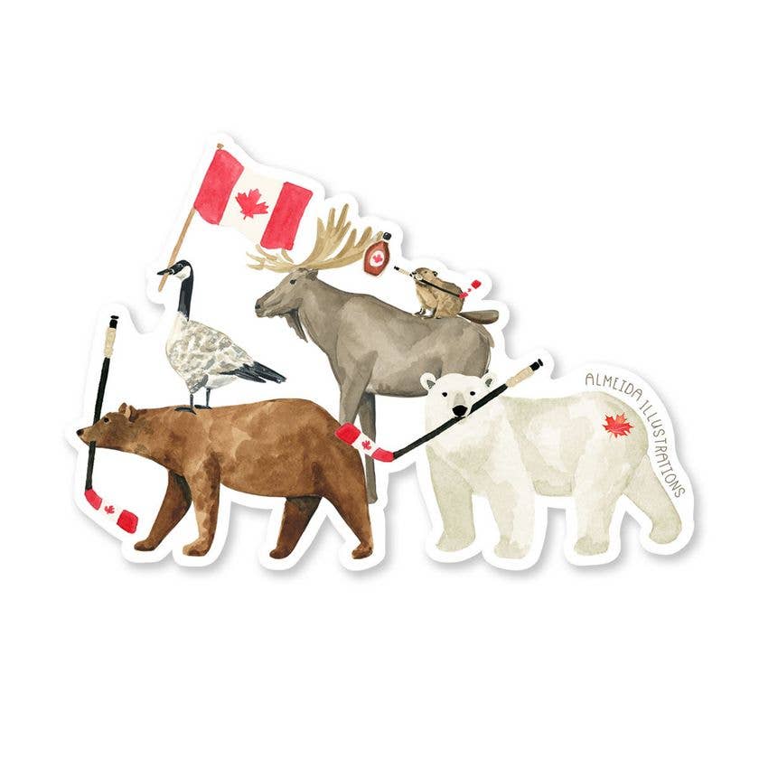 The Eh Team Canadian Animal Sticker