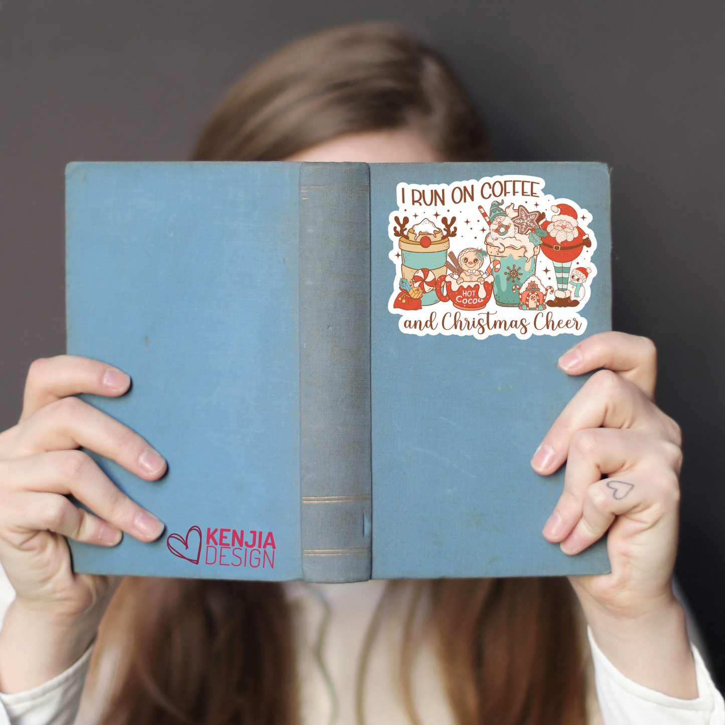 I Run on Coffee and Christmas Cheers: Matte / 3'' Stickers