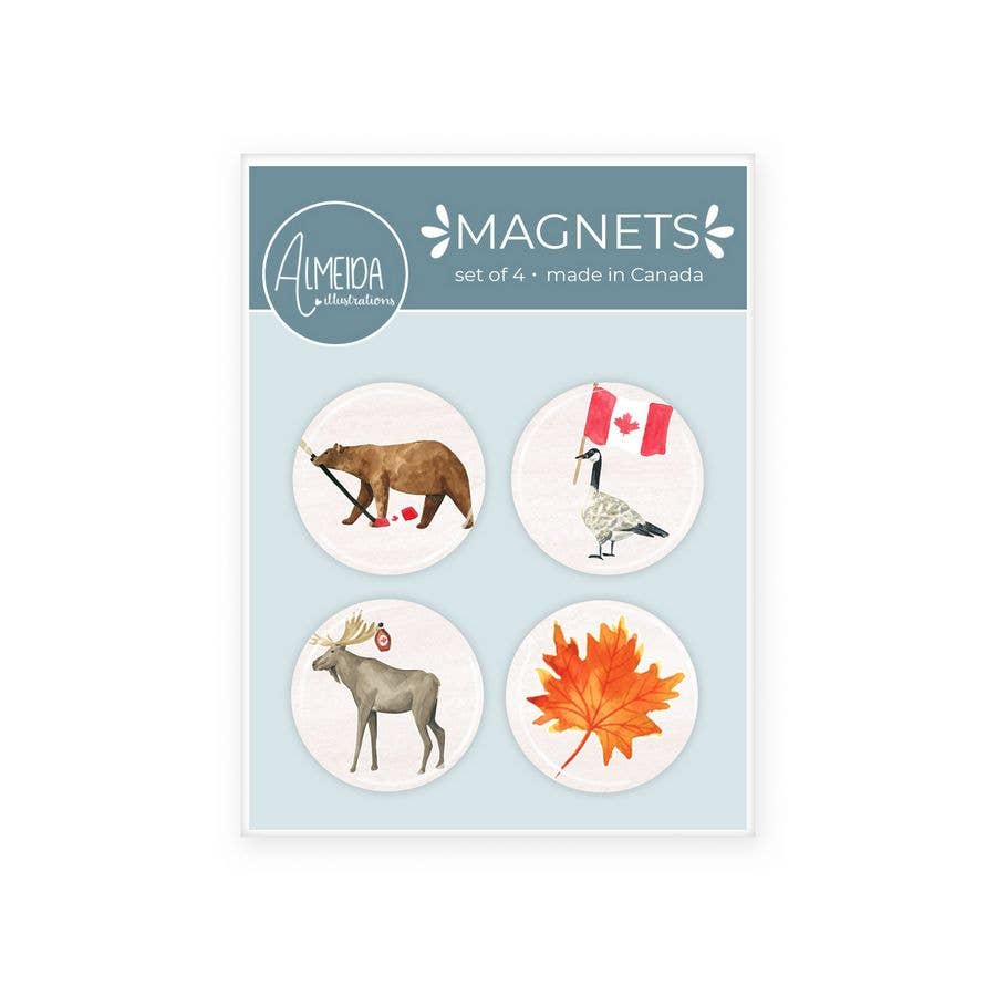 Canadian Animals II Magnet Set