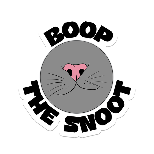Boop the Snoot | Cat | Animal | Waterproof Sticker | 2.5"