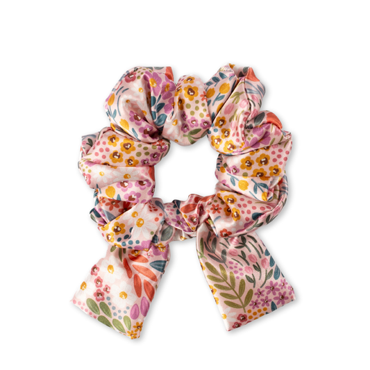 Summer Meadows Satin Scrunchie