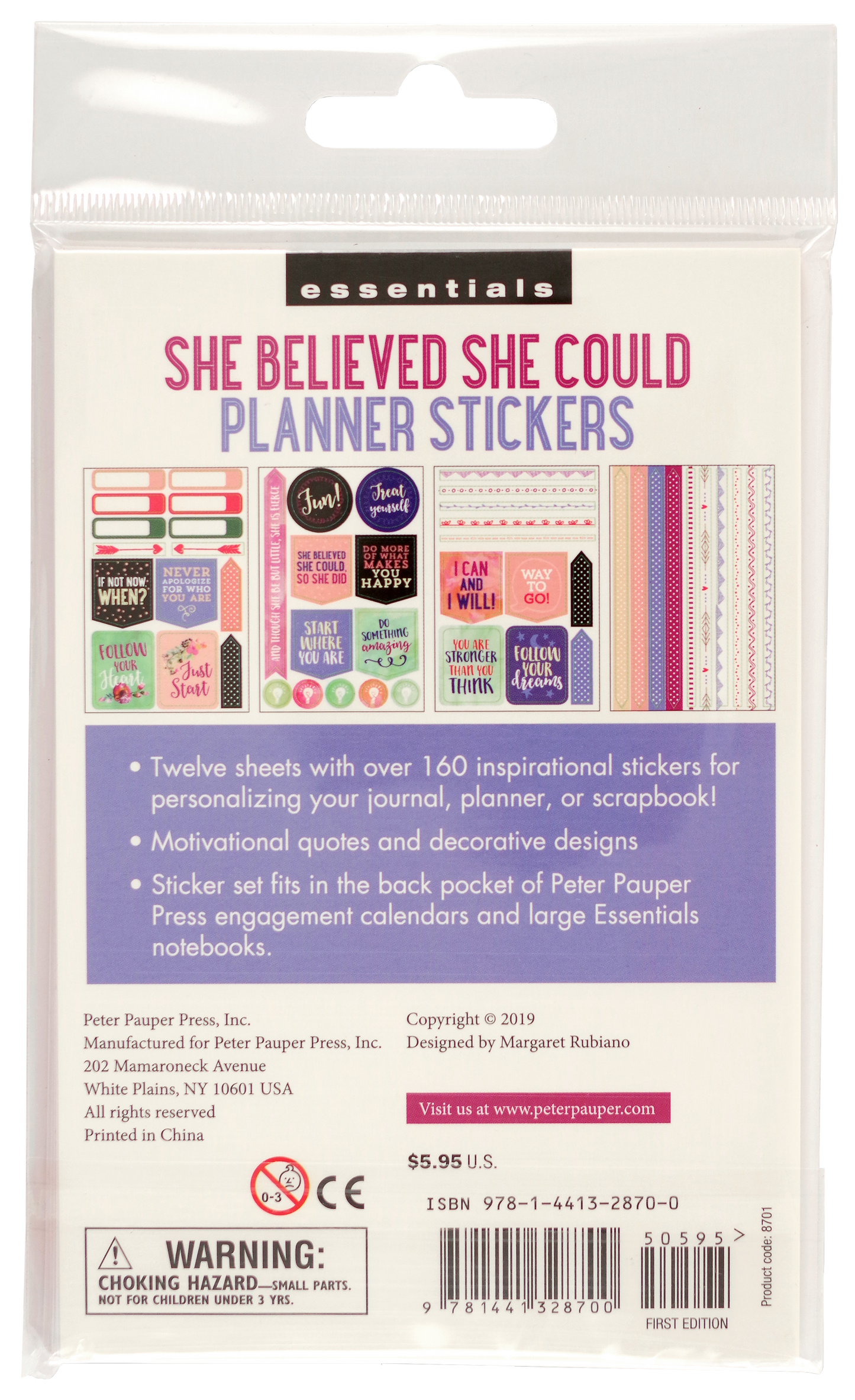 Essentials She Believed She Could Planner Stickers