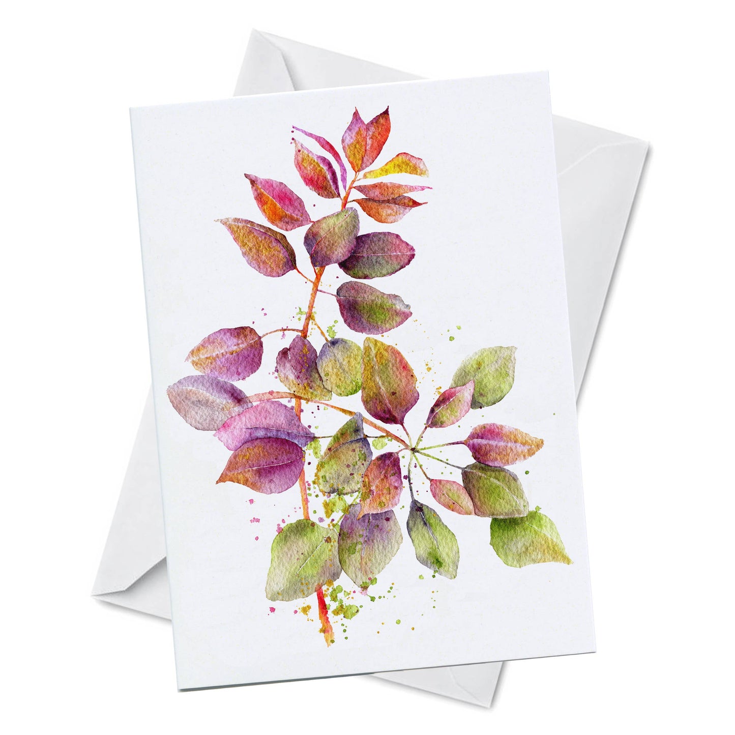 Greeting Card - Suncatcher - Watercolor Flowers
