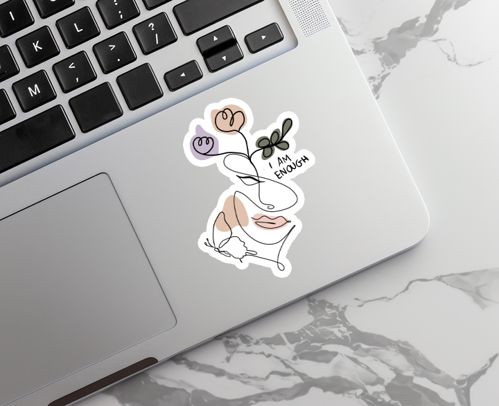 Inspirational Waterproof Vinyl Sticker - Wellness Gifts