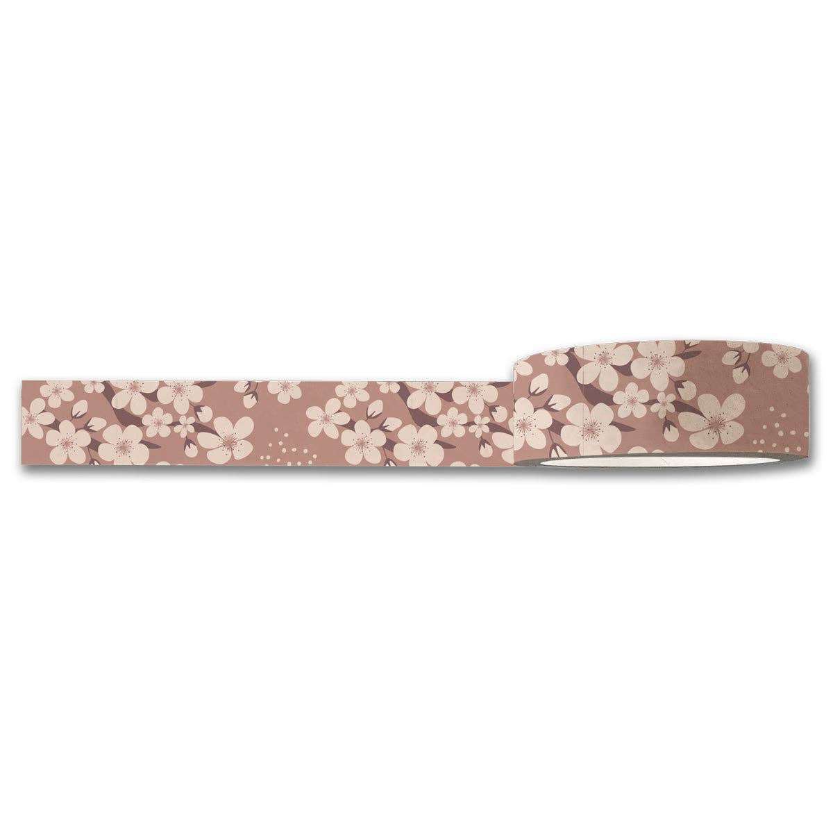 Cherry Blossoms Washi Tape — Decorative Paper Tape for Planners, Bullet Journals, Scrapbooking & Crafts