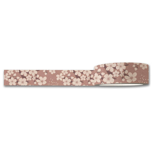 Cherry Blossoms Washi Tape — Decorative Paper Tape for Planners, Bullet Journals, Scrapbooking & Crafts