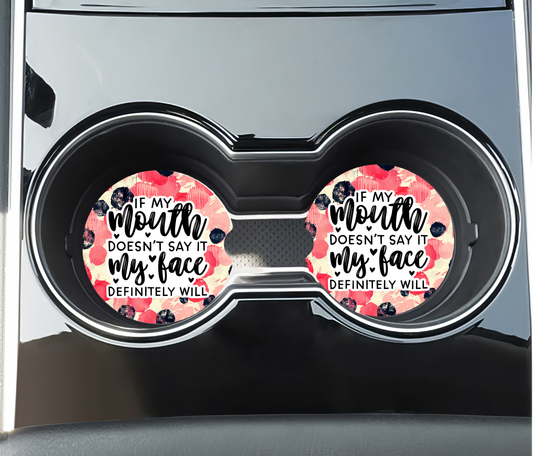 Sarcastic Car Coasters - Neoprene Set of 2