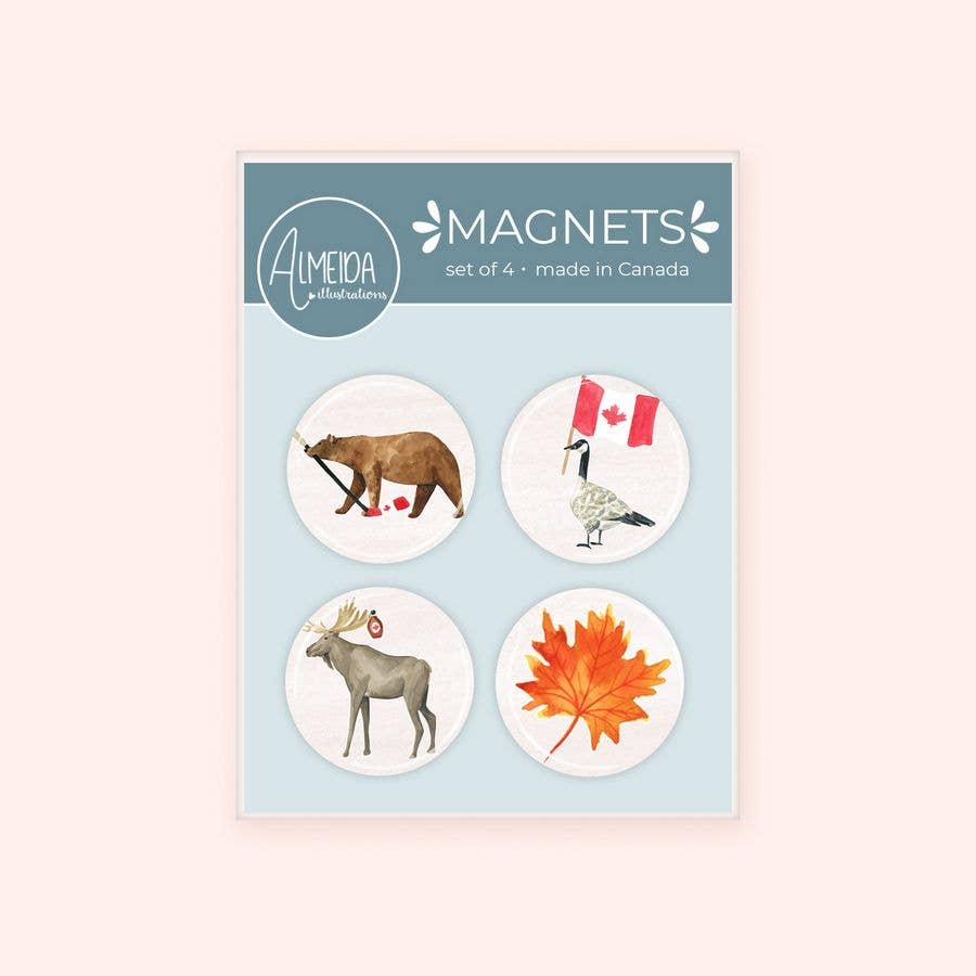 Canadian Animals II Magnet Set