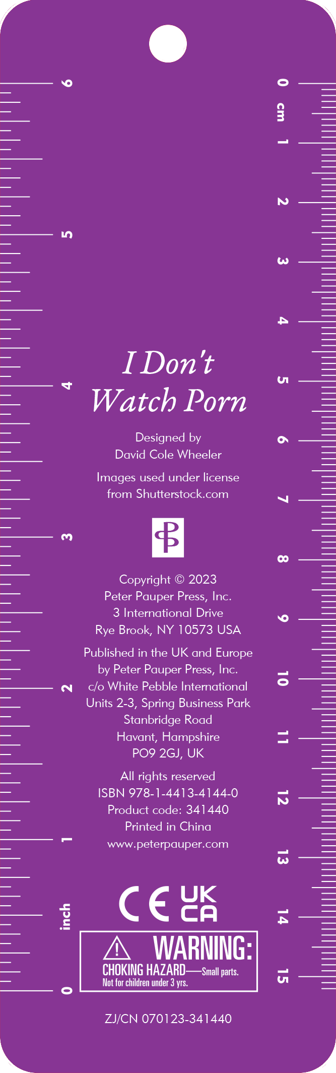 I Don't Watch Porn Beaded Bookmark
