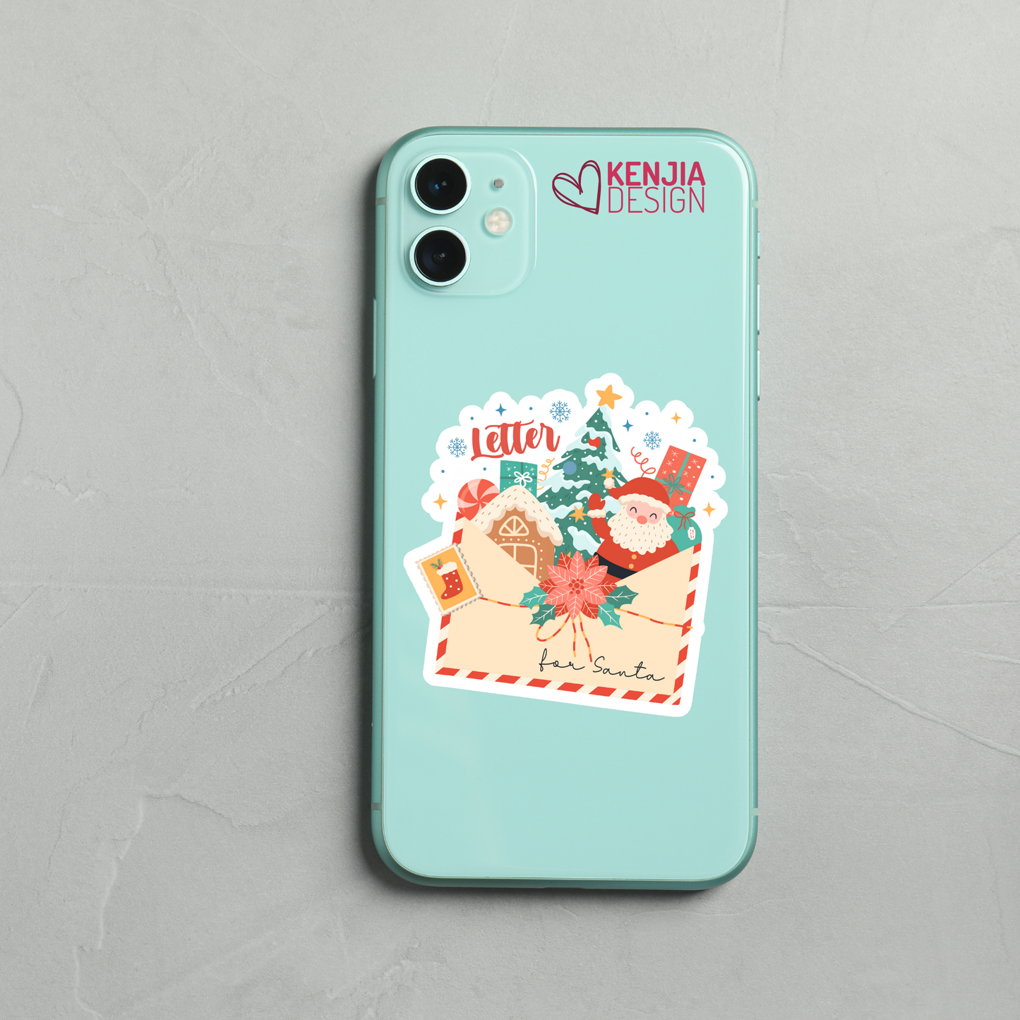 Letter for Santa Claus / Christmas Stickers and Magnets: Matte / 3'' Stickers