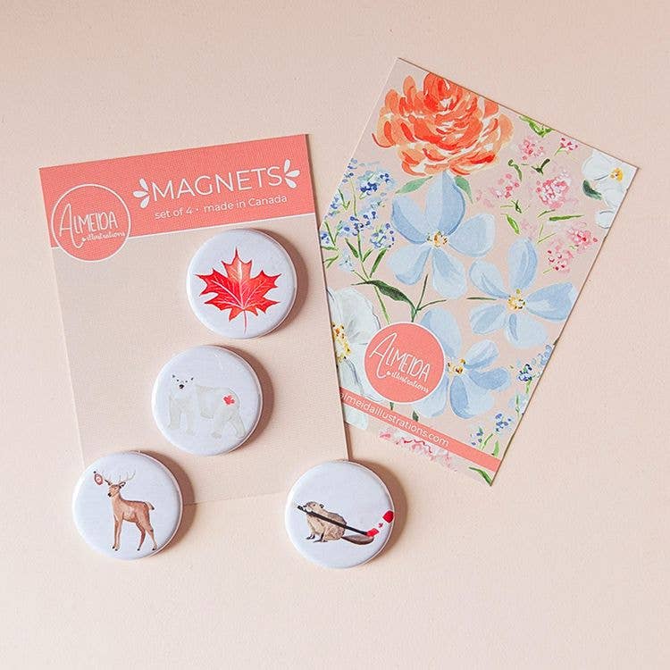 Canadian Animals I Magnet Set