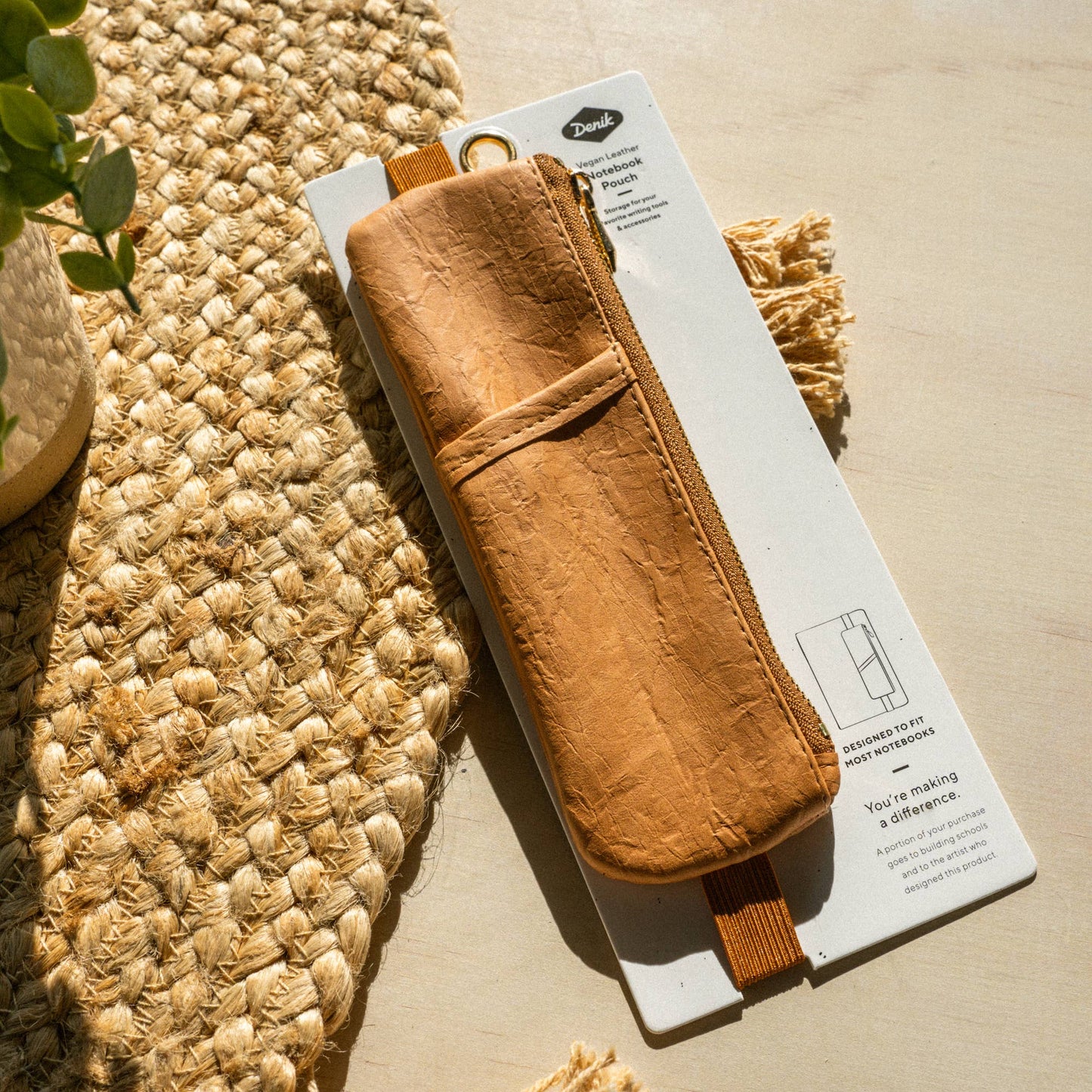 Caramel Crinkle Notebook Pouch NBPOUCH002